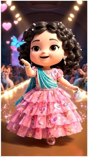 Ramp Walk Baby*: Adorable Little One in Traditional designer Attire #dailyglamshow #fashiontrends