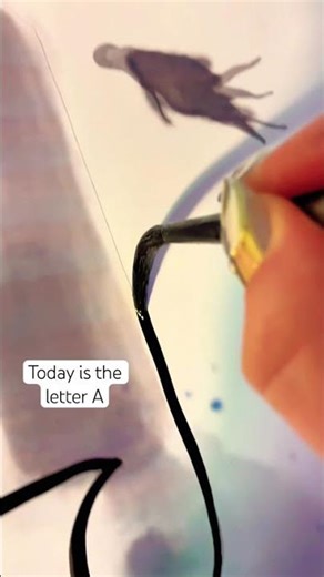 Day 1 of The Wizard’s Alphabet - drawing one letter a day from the wizarding world. Letter A!