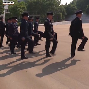 The British Army is back in Hong Kong... Officers from the Army School of Ceremonial have been teaching the police there how to do swords, sticks and colours… and how to march in quadruple quicktime... MORE: http://forces.tv/83224251 | Forces News