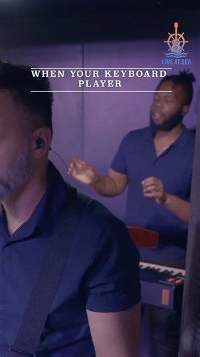 Keyboard player conducts the band #guitar #cruise #torn #natalieimbruglia