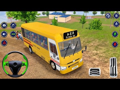 Van Driving Simulator Games 2025 - Public Minibus Realistic Driving Video Game - Android GamePlay
