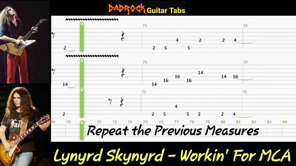 Workin' For MCA - Lynyrd Skynyrd - Guitar + Bass TABS Lesson