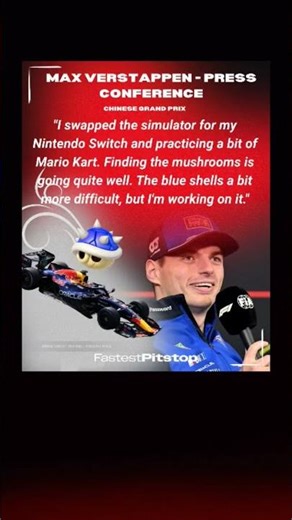Blue Shells incoming from Max Verstappen in China? #f1 #redbull #maxverstappen