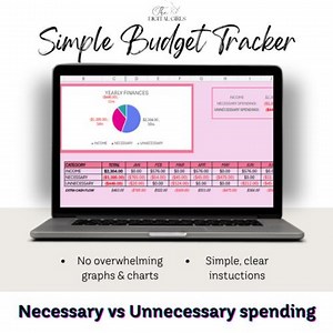 SIMPLE Budget Template. No overwhelming charts, just simplicity.