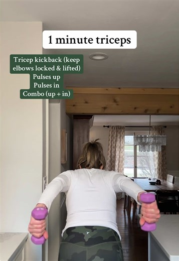 1 Minute Triceps Workout With Weights at Home