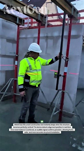 This Smart Alignment Tool Beeps When It’s Perfectly Vertical! Construction Accuracy Hack!
