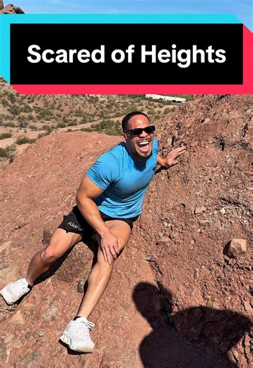 Scared of heights hike with friends #RevolutionsChallenges #hike #mountain #desert