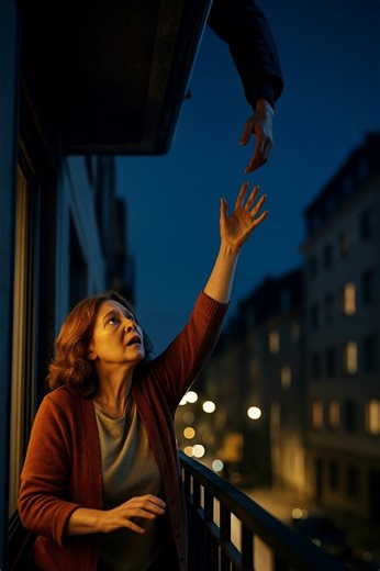 🔥 Wyszła na balkon, słysząc dziwny dźwięk... i po chwili uratowała życie człowieka! 😱🏢💔 Noc była spokojna, miasto już spało. Olga zamykała okno, gdy nagle usłyszała metaliczny stukot — jakby ktoś drapał poręcz. Najpierw pomyślała, że to kot. Potem, że to wiatr. Ale dźwięk powtórzył się. Wtedy wyszła na balkon... i zamarła. Na sąsiednim balkonie, piętro wyżej, wisiała kobieta, trzymając się poręczy jedną ręką. W ciemności słychać było tylko jej chaotyczny szept i słabe „pomocy...”. Serce Olgi