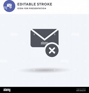 Mail icon vector, filled flat sign, solid pictogram isolated on white, logo illustration. Mail icon for presentation Stock Vector Image & Art - Alamy