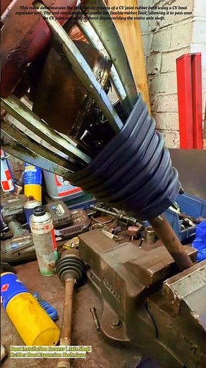 CV Boot Installation Process | Axle Shaft Rubber Boot Expansion Technique
