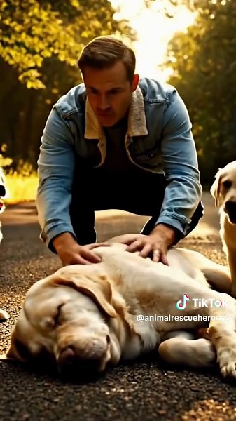 Kindness in Action: Dog Rescue by a Caring Individual