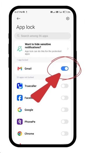 Gmail App Mein Lock Kaise Lagaye 😱| Gmail App Lock Kaise Kare | Gmail Tips & Tricks ? #shorts