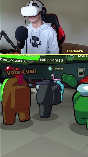 I NARRATED players in AMONG US VR (PART 2) 🧐