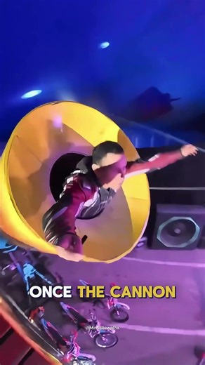 He Literally Gets Shot Out of a Cannon