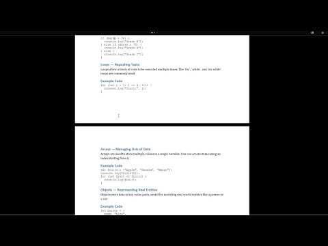 Java script basics concepts and how to create telegram chatbot
