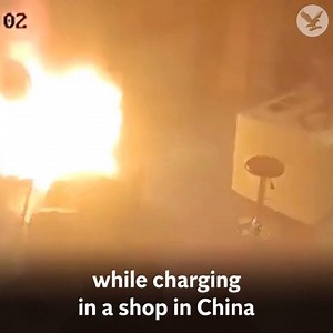 19K views · 227 reactions | Electric car battery explodes while charging | The Independent | Facebook