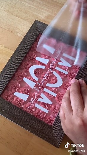 My very first project for my mom❤️ #critcut #shadowbox #foryourpage #fyp #mothersdaypresent #cricutlife