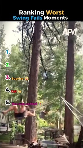 Ranking Top Ten Worst Swing Fail Moments 😭💥#short