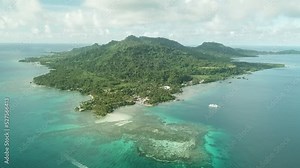 Main island Weno of Truk lagoon, Chuuk Truk lagoon is the World's wreck diving destination Chuuk state of Federated States of Micronesia.
