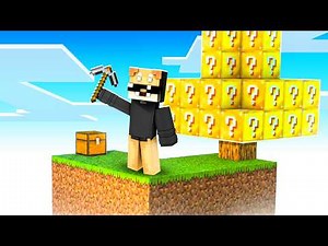LA MIA PRIMA SKYBLOCK LUCKY BLOCK SU MINECRAFT...INIZIATA E FINITA MALE!