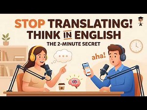 The Secret to Thinking in English (2-Minute Daily Method) | Easy English Podcast for Daily Life
