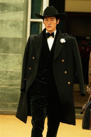 Colman Domingo, Liam Hemsworth and Noah Schnapp were among the celebrities who packed Ralph Lauren’s Milan show. | AP