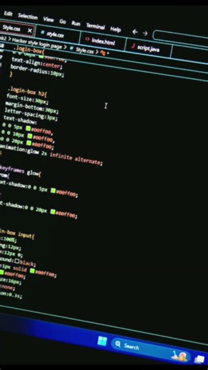 Login page Hacker Style#css #html #webdevelopment #webdesign#viral #views #subscribe#hacker #coding