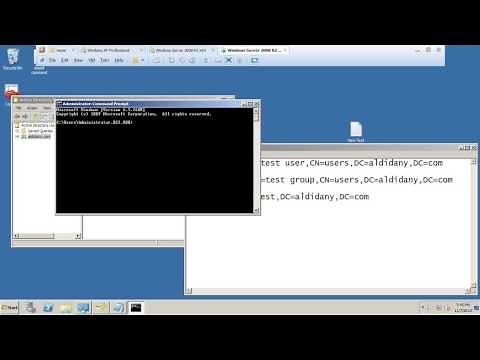 Useing DSADD command to add Group , User ,OU