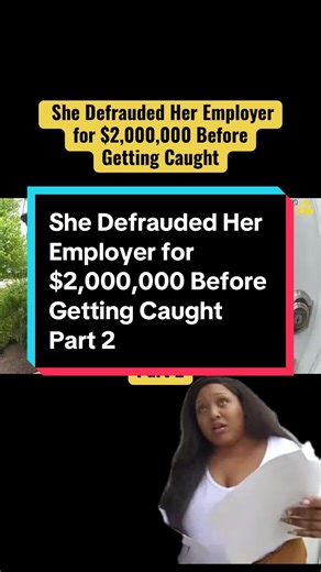She Defrauded Her Employer for $2,000,000 Before Getting Caught #part2 ⬇️⬇️⬇️⬇️⬇️⬇️⬇️ A routine audit exposed a $1.36 million fraud spanning 2017 to 2023. A financial administrator allegedly exploited her access to payroll systems, forging checks and authorizing fake deposits to funnel company funds into her own account. Investigators discovered she used a security fob to bypass safeguards, transferring $380,000 in just six months. She also altered company Amazon orders for personal luxury purch