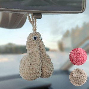 Plush Saggy Balls Car Mirror Hanging, Funny Handmade Gift for Him - Etsy
