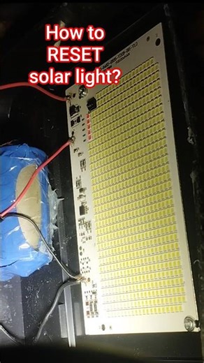 How to RESET solar light?