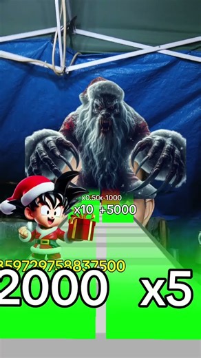 Goku VS Santa Claws ⁉️ #gamefilter #games