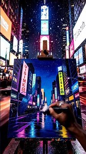 Times Square, New York #Shorts #Painting #Art