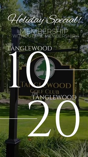 Save 30% next golf season at Tanglewood when you bundle your rounds! Must commit & pay by 12/31/25. THE DETAILS: The Tanglewood 10 • 10 rounds of 18 holes • Includes cart fee • Anytime use • Can convert 1 round into 1 TrackMan hour • Priority booking 30 days in advance • $495 — Saves 30% versus 2025 pricing The Tanglewood 20: • 20 rounds of 18 holes • Includes cart fee • *Weekdays only* • Can convert 1 round into 1 TrackMan hour • Priority booking 30 days in advance • Regular $875 — Saves 30% ve