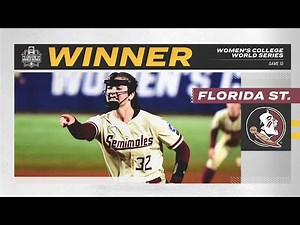 Florida State vs. Oklahoma State: 2021 Women's College World Series highlights