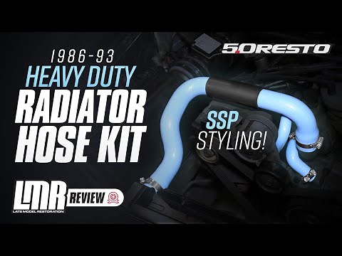 SSP-style Hoses for the Fox Body Mustang! 5.0 Resto Heavy-duty Silicone Radiator Hose Kit - Overview
