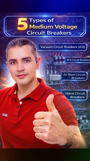 5 Medium Voltage Circuit Breakers in 60 Seconds ⚡🔥قاطع التيار #CircuitBreaker#MediumVoltage