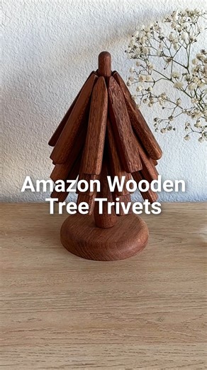 How cute is this wooden tree that doubles as trivets for pots and pans? Get yours here: https://amzn.to/4e6wUZM | Taste of Home