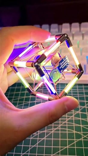 Tiny Magnetic Cube Turns Into RGB Light! 😳