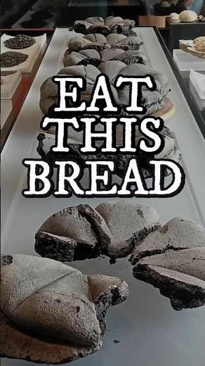 Eating 2,000 Bread #history #archaeology #ancientrome #pompeii #herculaneum #breadrecipe