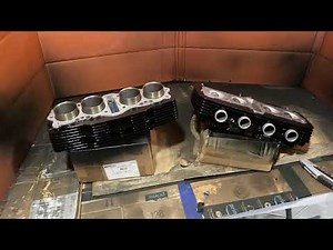 Engine Paint - Honda CB650 Cafe Racer build