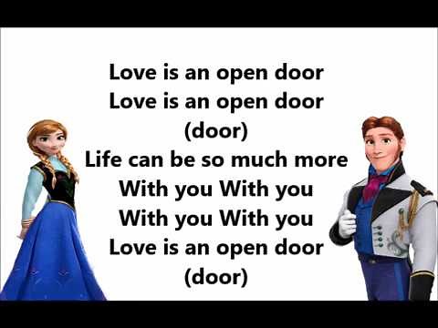 Love is an open door - Disney Frozen (Lyrics)
