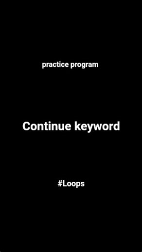 Continue keyword (loops) #python