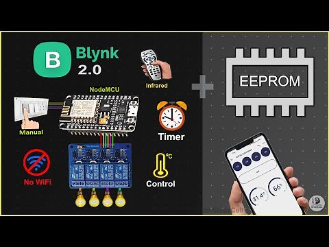 IoT based projects for final year using NodeMCU ESP8266 Blynk with Sensor - Smart Home system