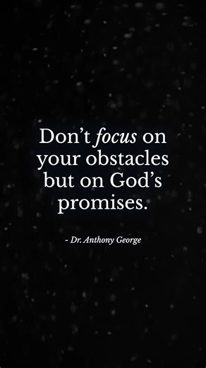 God’s promises never expire. When problems feel overwhelming, redirect your focus and place your trust in what God has promised. | First Baptist Atlanta