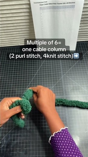 Knitting tutorial: cable stitch pattern #knittingcommunity #chunkyknitblanket