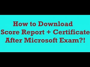How to Download Microsoft Exam Score Report and Certificate? AI900, AZ900, DP900, MTC Exams