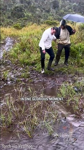 Two Men Slip… Mud Wins 😂