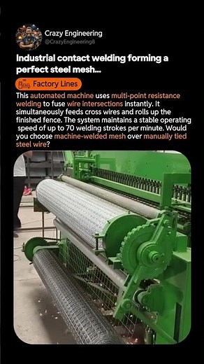 How Automated Welding Creates Perfect Steel Mesh
