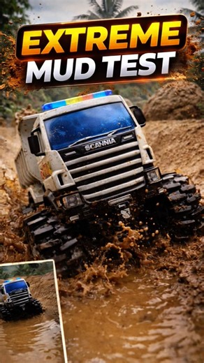 RC Monster Truck EXTREME Mud Test 💥 Ultimate Off-Road Water Challenge! #rcracing